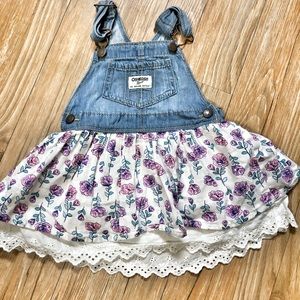 Oshkosh floral overall dress